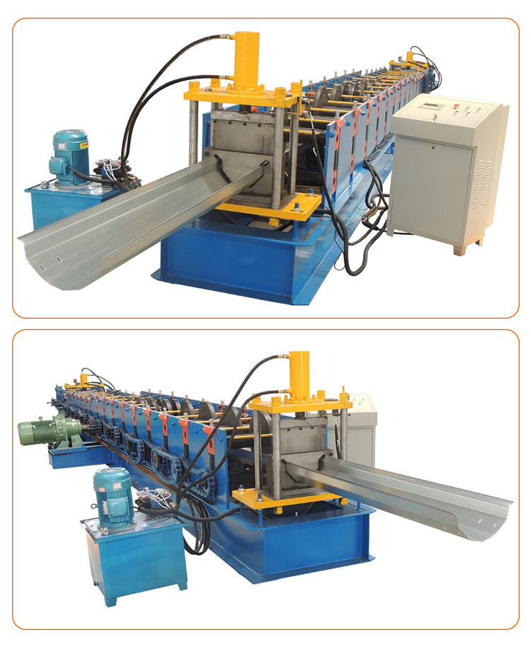Automatic Downspout Pipe Roll Forming Machine , Gutter Downspout Machine Weight 6T