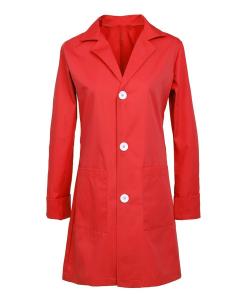 Quality 60 Cotton 40 Polyester Hospital Uniforms White Lab Coat For Women wholesale
