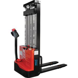 Quality PU Mast 1.2t 100Ah Battery Lift Pallet Stacker Truck wholesale