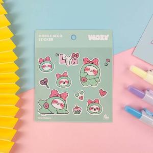 Quality Manual Account Metal Decal Stickers Oil Glue Flashing Light Sticker wholesale