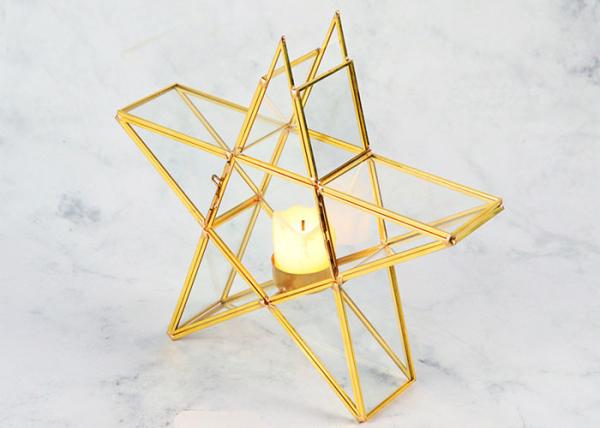 European style star pure copper tabletop decoration wedding gift candlestick