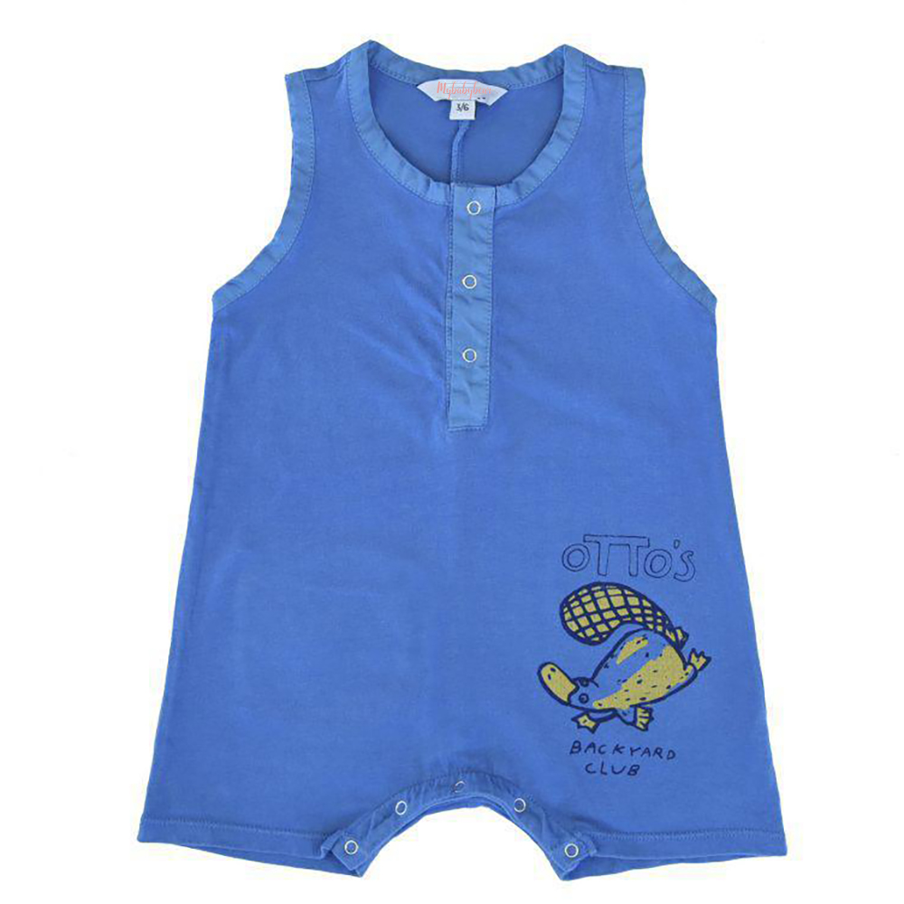 2023 summer Hot sale 100% organic cotton printed animal knitted newborn baby rompers