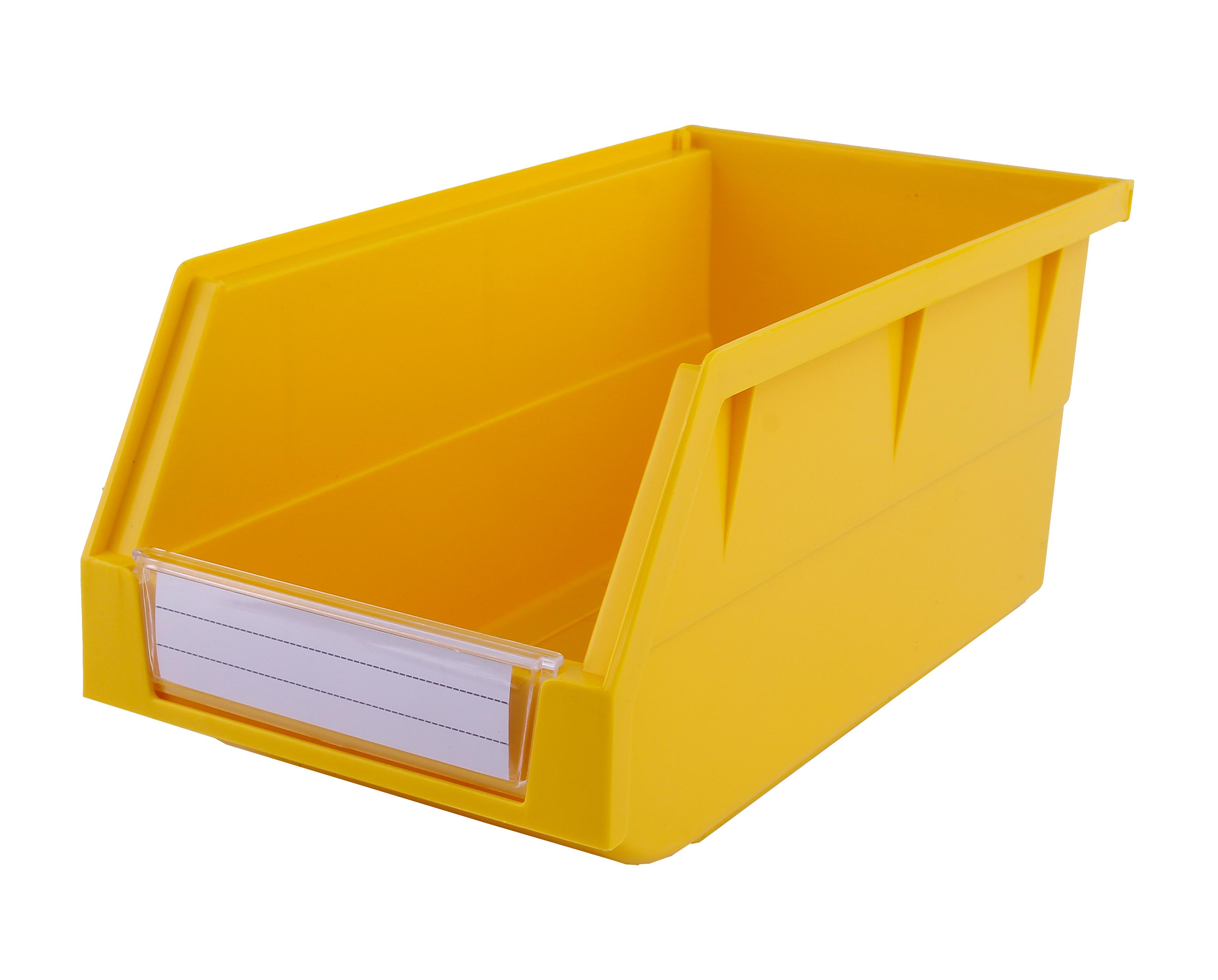 Plastic Storage Organizer Box Customized Color Hanging Bins for Shelf Picking Bins