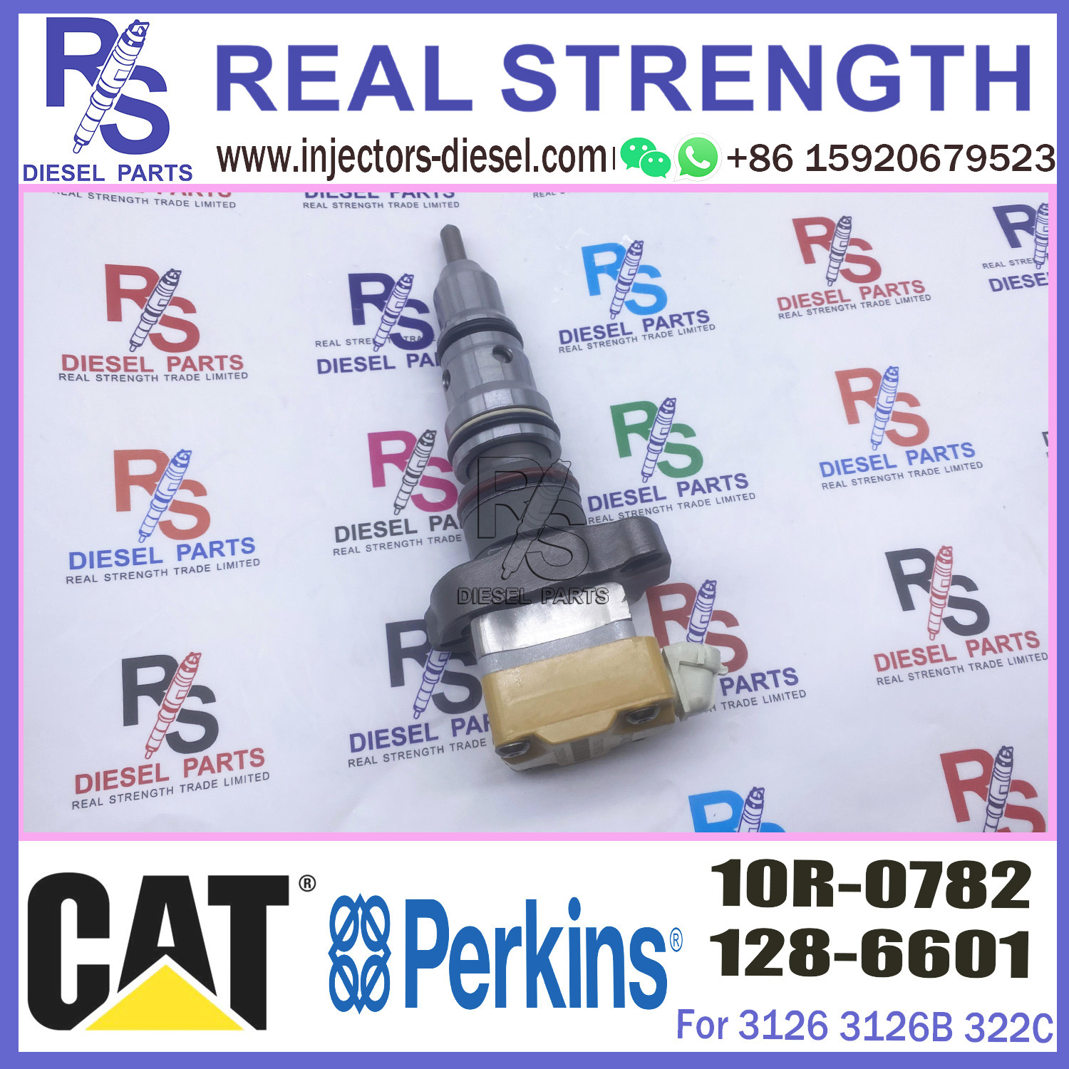 Common Rail 3126 Diesel Engine Fuel Injector 128-6601 177-4754 183-0691 10R-0782