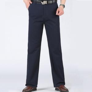 Quality Men's Business Pants Korean Trousers with Slit Side Pockets and Casual Style wholesale