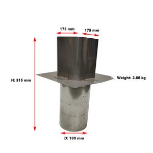 Quality 180MM SS304 Chimney Flue Rain Caps Cover Spiral Duct Cowl wholesale