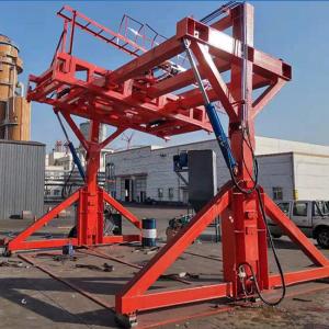 Quality 20 foot Container Flipper In Single And Double Lanes Flip Angle 0-90 Degrees 0-180 Degrees wholesale