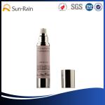 Clear plastic lotion Airless Pump Bottle for foundation 15ml 30ml 50ml