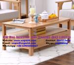 Wood color OAK Wooden Rectangle Coffee Tables Living Room Furniture