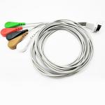 5 Leads IEC AHA ECG Patient Cable With Snap Type For Holter Recorder