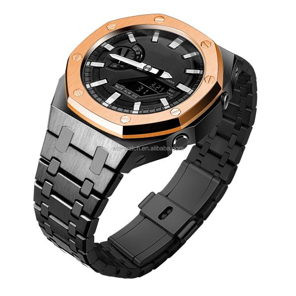 Stainless Steel Metal Wristband For Casio Oak G Shock Ga2100 Modified Watches