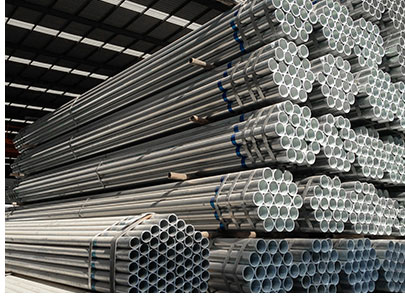 Round Galvanized Steel Conduit Pipe , MS Iron Pipe For Pre Hollow Section ASTM Standard