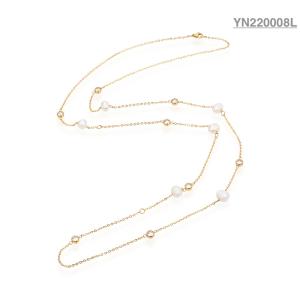 Quality Stacking Pearl Rhinestone Necklace wholesale