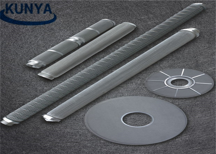 Melt 0.2um 2.0 MPa Sintered Metal Powder Filter Glass Media Strainer