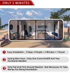 Hotel Steel Apple Cabin Container for Camping in Australia ECO Space Capsule