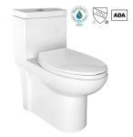 28inch Siphonic One Piece Toilet Comfort Height Elongated Hotel Bathroom