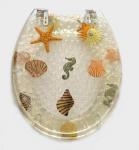 poly-resin toilet seat cover,sea horse toilet seat ,sanitary ware,BATHROOM,sand