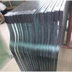 Toughened Curve Tempered Glass 12mm SGCC Certificated For Office Wall