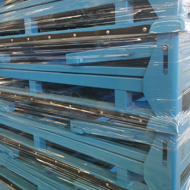 High Durability Industrial Warehouse Grid Storage Metal Pallet Box In Multiple Colors