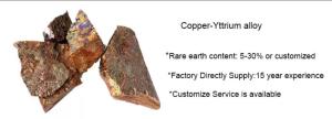 Quality Factory Supply CuY20 Copper Yttrium Master Alloy 99.9% Purity wholesale