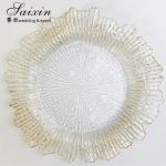 Hot Sale Transparent Acrylic Wedding Charger Plates Table Decoration Wedding