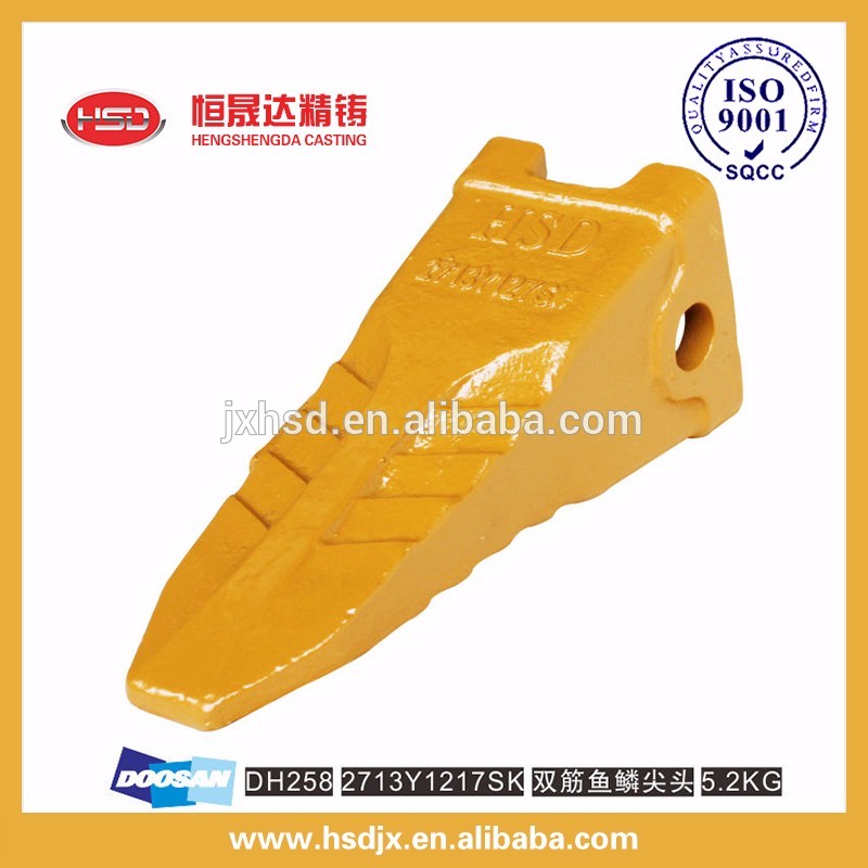 Stander size with side teeth pin construction engineering&machinery parts bucket teeth be used for DH220 machine on sale