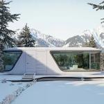 Luxury Mobile Capsule Tiny House Villa Camping Caravan Bedroom Balcony