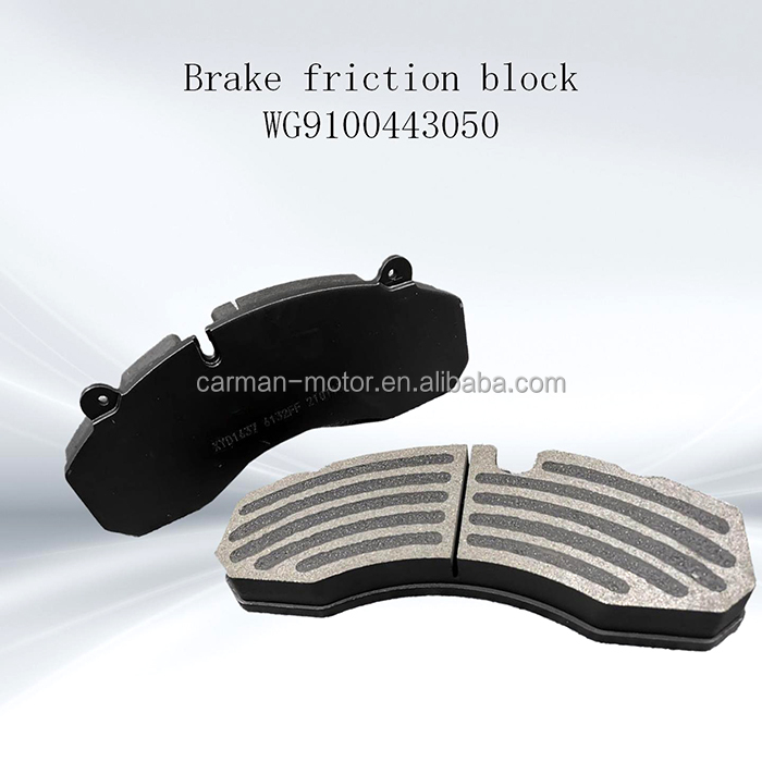 High Speed Steel Car Fitment Howo Truck Brake Pads WG9100443050 for Sitrak Parts