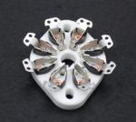 Small Electrical Steatite Ceramics Socket Insulators High Mechanical