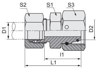 OEM Reducer Tube Adaptor with Swivel Nut Carbon Steel Fitting 2c-W 2c-W/Rn