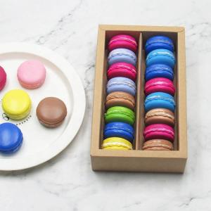 Quality oEM Macaron Custom Food Packaging Boxes With Clear Window wholesale