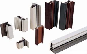 Quality 6000 Series Powder Coated Aluminum Profile For Curtain Wall Double Glass wholesale