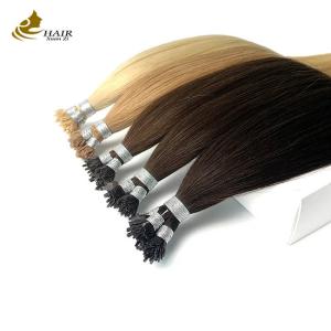 Quality 0.5g Pre Bonded Keratin Hair Extensions Natural Black Silky Straight wholesale