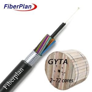 Quality Outdoor Fiber Optic Cable Direct Burial Cable Aluminum Tape Layer Loose Tube GYTA wholesale