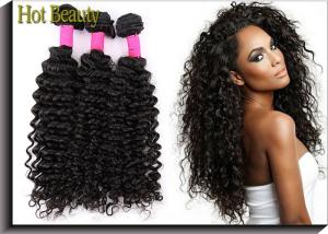 Quality 12 Inch 5A Virgin Unprocessed Brazilian Curly Hair Deep Wave Human Hair Extensions wholesale