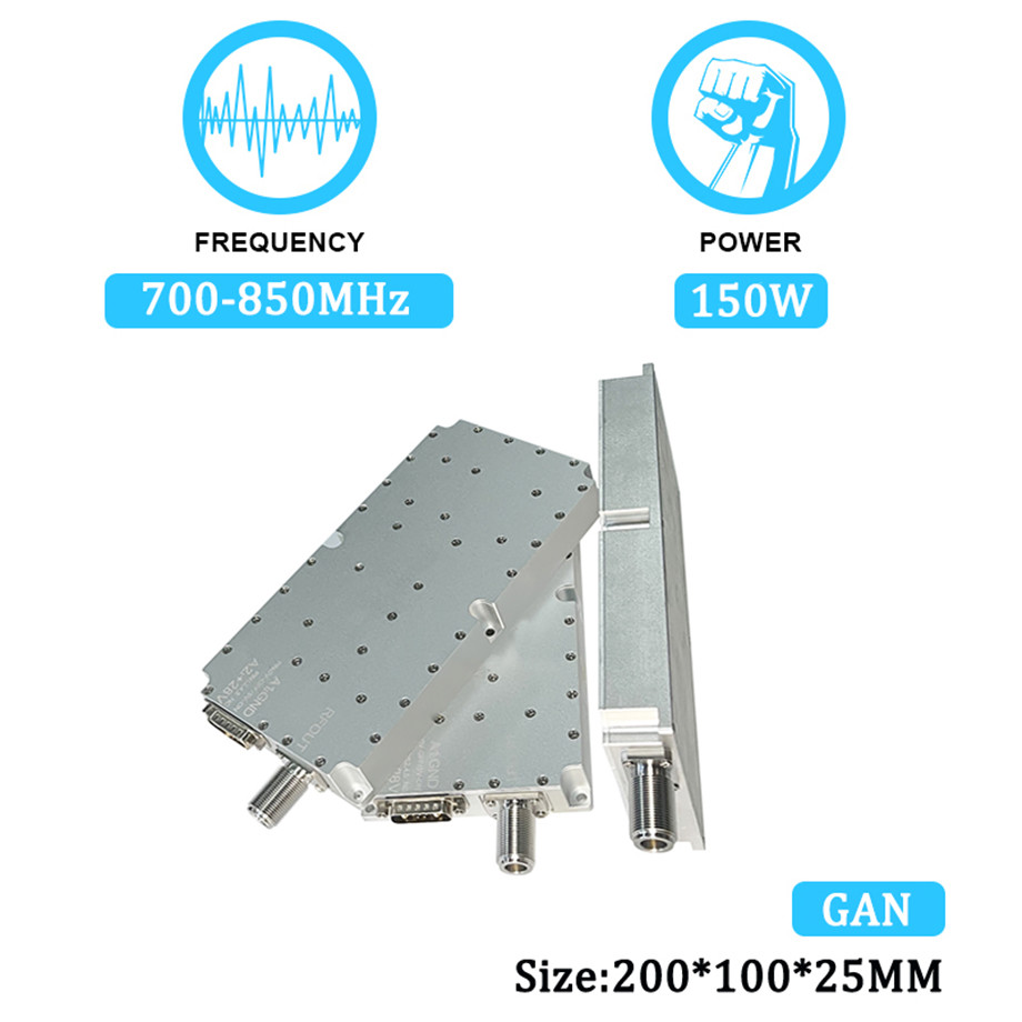 150W 700-850MHz Anti Drone Signal Jammer Module System GPS Blocker GaN Fpv Uav Shielding With GAN and Isolation Protector