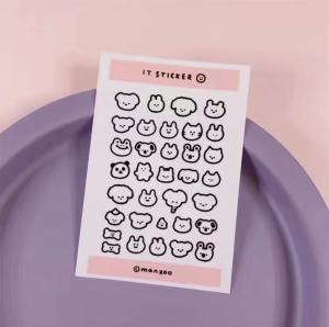 Quality Waterproof Digital Printing Cartoon Sticker Sheet For Business wholesale