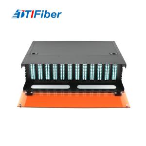 Quality 144 / 288 Cores Fiber Optic Patch Panel 19 Inch 3U Rack Mounted wholesale