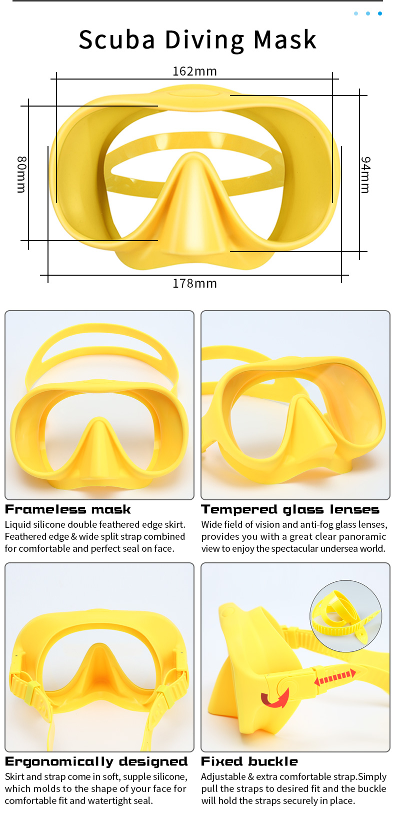 Sportswear Snorkel Mask Set Diving Fins Flipper Gear Set For Scuba Diving