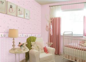 Quality Warm Removable Home Decor Wallpaper For Baby Girl Nursery , Free Sample wholesale
