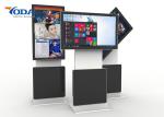 Shopping Mall Use Flip Monitor Display Multi Touch Screen 60000Hrs Life Cycle