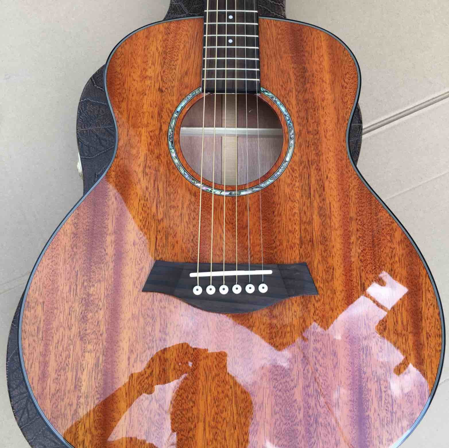 36 Inch GSMini Solid Wood Rosewood Fingerboard Travel Acoustic Guitar