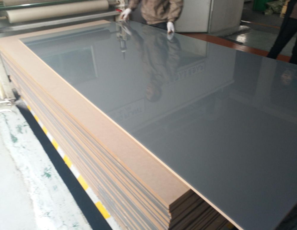 scratch resistant high gloss acrylic MDF panel , 1220*2440*19mm