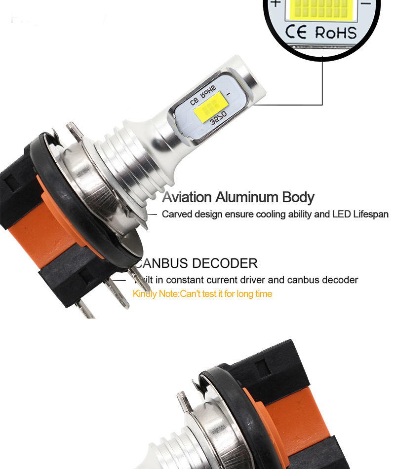 Luces Para Carros H15 Automotive LED Headlight DRL Halogen Bulbs Headlights