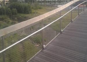 Quality Ferrules Balustrade Fencing Stainless Steel Wire Rope Mesh 80*80 Mm Hole wholesale