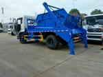 Municipal Rubbish Collection Truck , 10 Tons Dongfeng Swing Arm Garbage Disposal