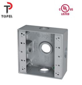 Quality 2 Gang Outlet Weatherproof Electrical Boxes Aluminum UL Listed wholesale