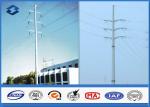 Galvanized Electrical Transmission Line Suspension Steel Tubular Pole Polygonal