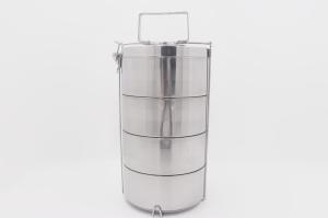 Quality 16cm 2 /3/4/5 Layers stackable indian food tiffin carrier stainless steel tin metal lunch box wholesale