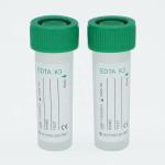 Medical Plastic Blood Collection Tube Non Vacuum K3 Edta Tube With Screw Cap 2